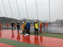 中水七局金堂韩滩大桥项目部来天府新区工地参